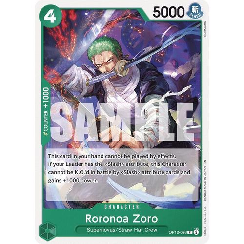 Roronoa Zoro (036) (OP12 - 036) (Legacy of the Master) - PokéBox Australia