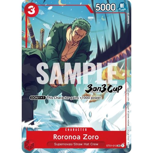 Roronoa Zoro (3 - on - 3 Cup) [Participant] (ST01 - 013) [One Piece Promotion Cards] - PokéBox Australia