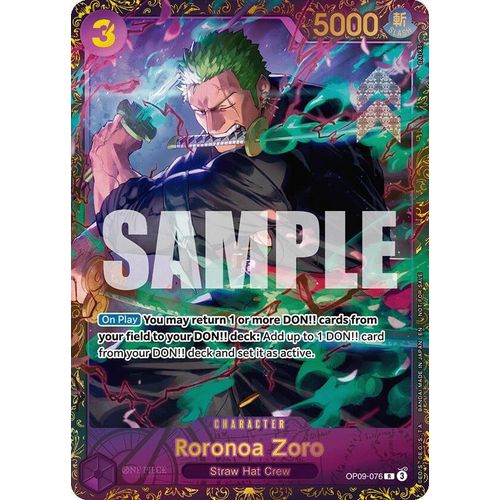 Roronoa Zoro (Championship 25 - 26 Regionals Season 1) (OP09 - 076) (One Piece Promotion Cards) - PokéBox Australia