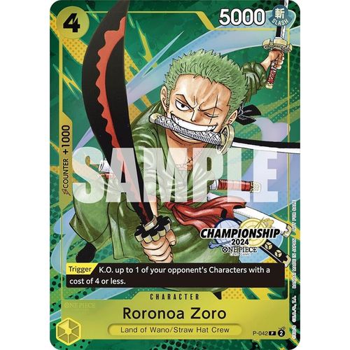 Roronoa Zoro (CS 2024 Event Pack Finalist) (P - 042) [One Piece Promotion Cards] - PokéBox Australia