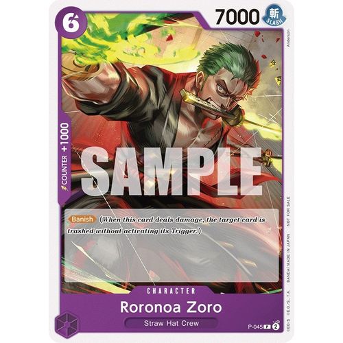 Roronoa Zoro (OP - 06 Pre - Release Tournament) [Participant] (P - 045) [One Piece Promotion Cards] - PokéBox Australia