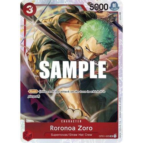 Roronoa Zoro - OP01 - 025 (Ultra Deck: The Three Captains) (OP01 - 025) [One Piece Promotion Cards] - PokéBox Australia