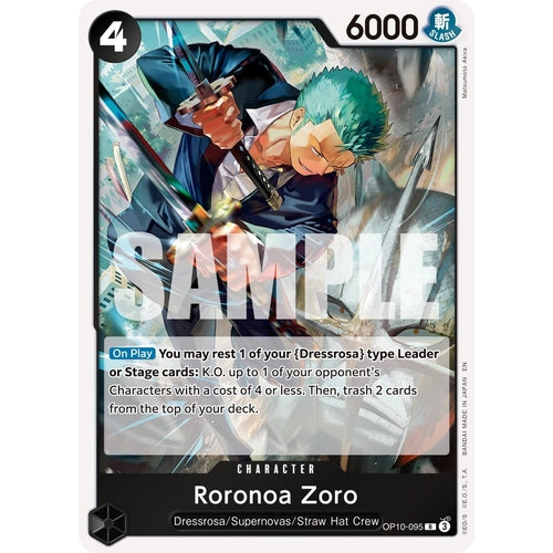 Roronoa Zoro - OP10 - 095 (Reprint) (OP10 - 095) (Premium Booster - The Best - Vol. 2) - PokéBox Australia
