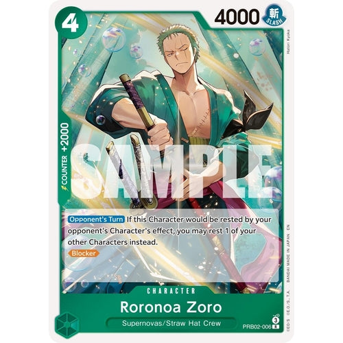 Roronoa Zoro - PRB02 - 006 (PRB02 - 006) (Premium Booster - The Best - Vol. 2) - PokéBox Australia