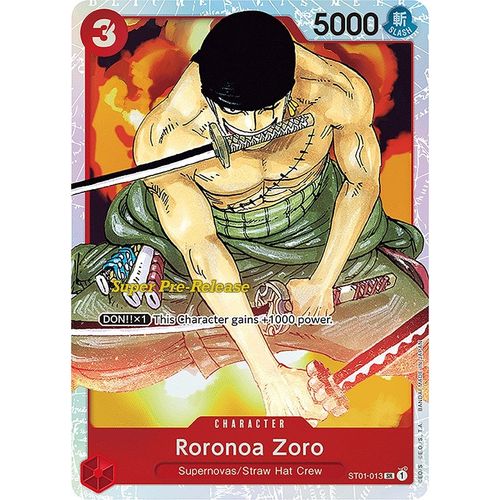 Roronoa Zoro (ST01 - 013) [Super Pre - Release Starter Deck 1: Straw Hat Crew] - PokéBox Australia