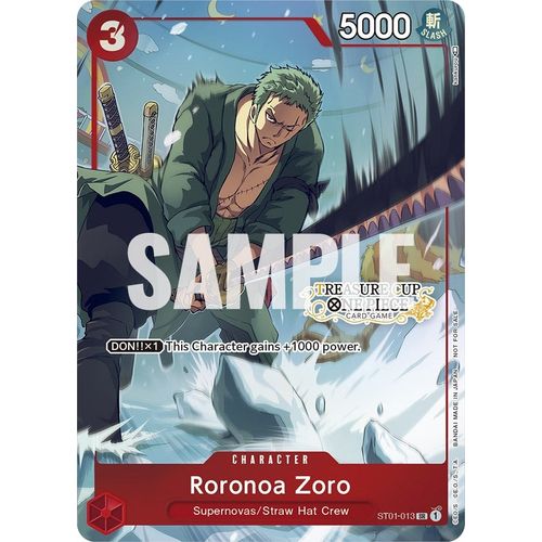 Roronoa Zoro - ST01 - 013 (Treasure Cup) (ST01 - 013) [One Piece Promotion Cards] - PokéBox Australia