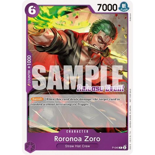 Roronoa Zoro (ST15 - ST20 Release Event Winner Pack) (P - 045) [One Piece Promotion Cards] - PokéBox Australia