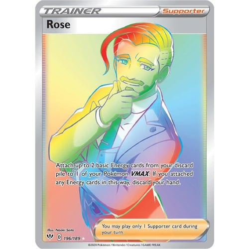Rose (Secret) (196/189) (SWSH03: Darkness Ablaze) - PokéBox Australia