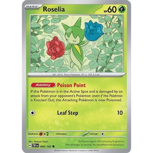 Roselia (008/162) [SV05: Temporal Forces] - PokéBox Australia