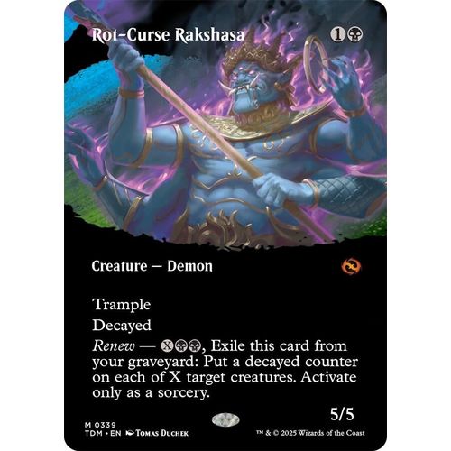 Rot - Curse Rakshasa (Borderless) (339) (Tarkir: Dragonstorm) - PokéBox Australia