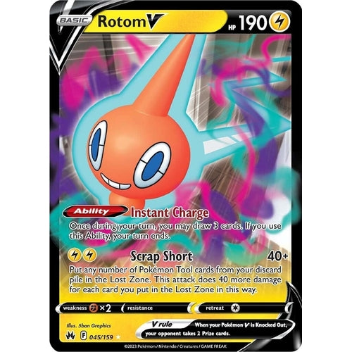 Rotom V (045/159) (Crown Zenith) - PokéBox Australia