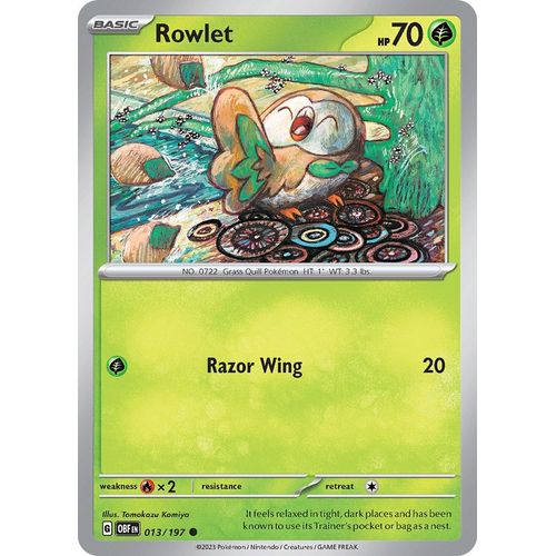 Rowlet (013/197) [SV03: Obsidian Flames] - PokéBox Australia
