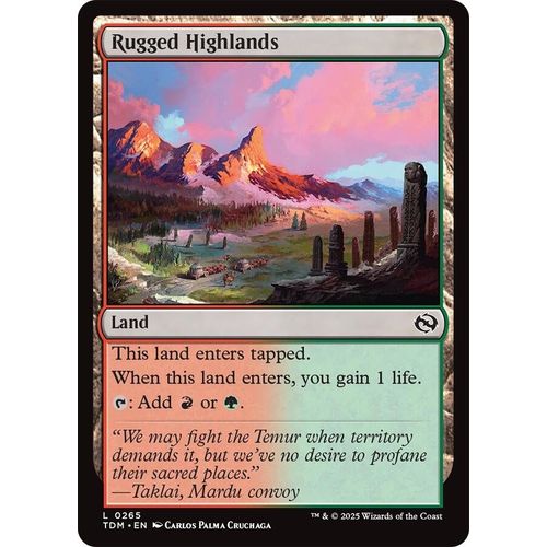 Rugged Highlands (265) (Tarkir: Dragonstorm) - PokéBox Australia