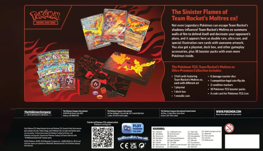 Pokémon TCG: Team Rocket's Moltres ex Ultra Premium Collection
