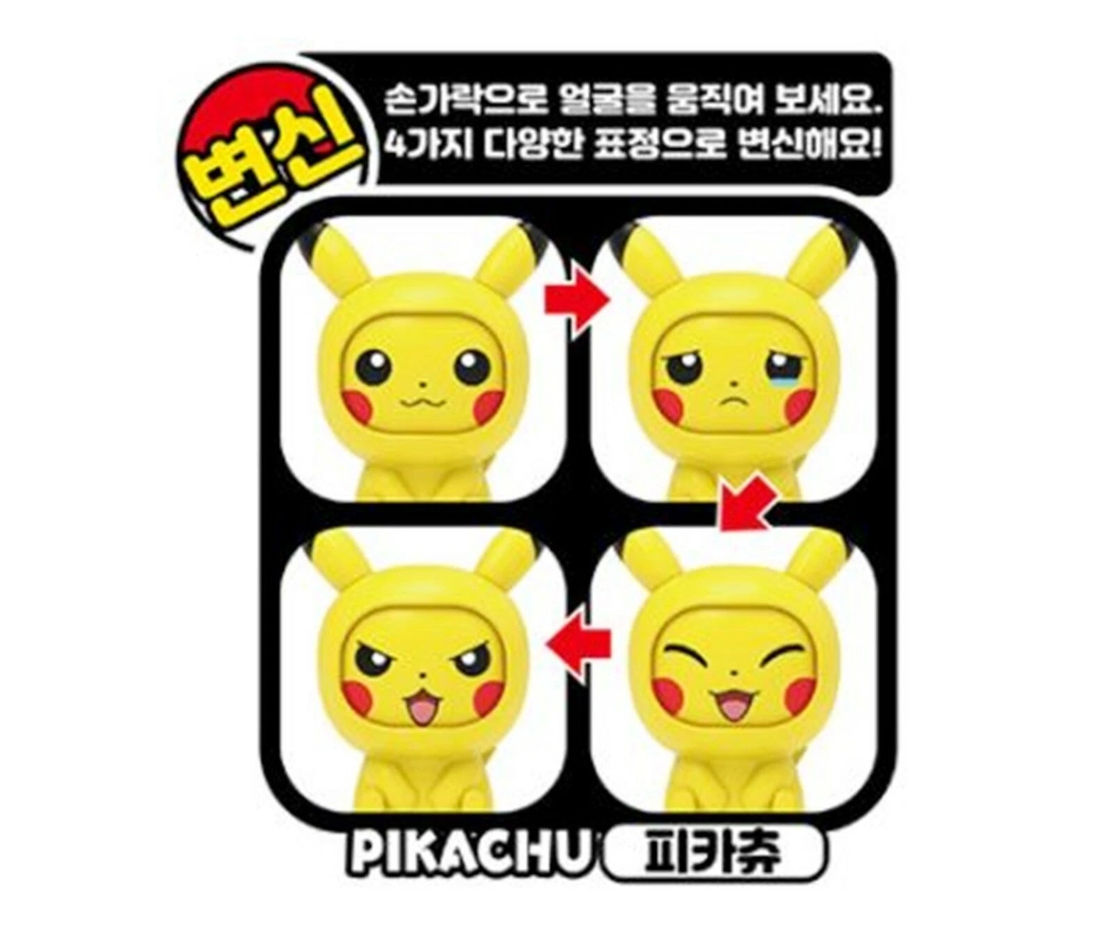 Pokemon - Face Changing Figures: Pikachu Box - PokéBox Australia