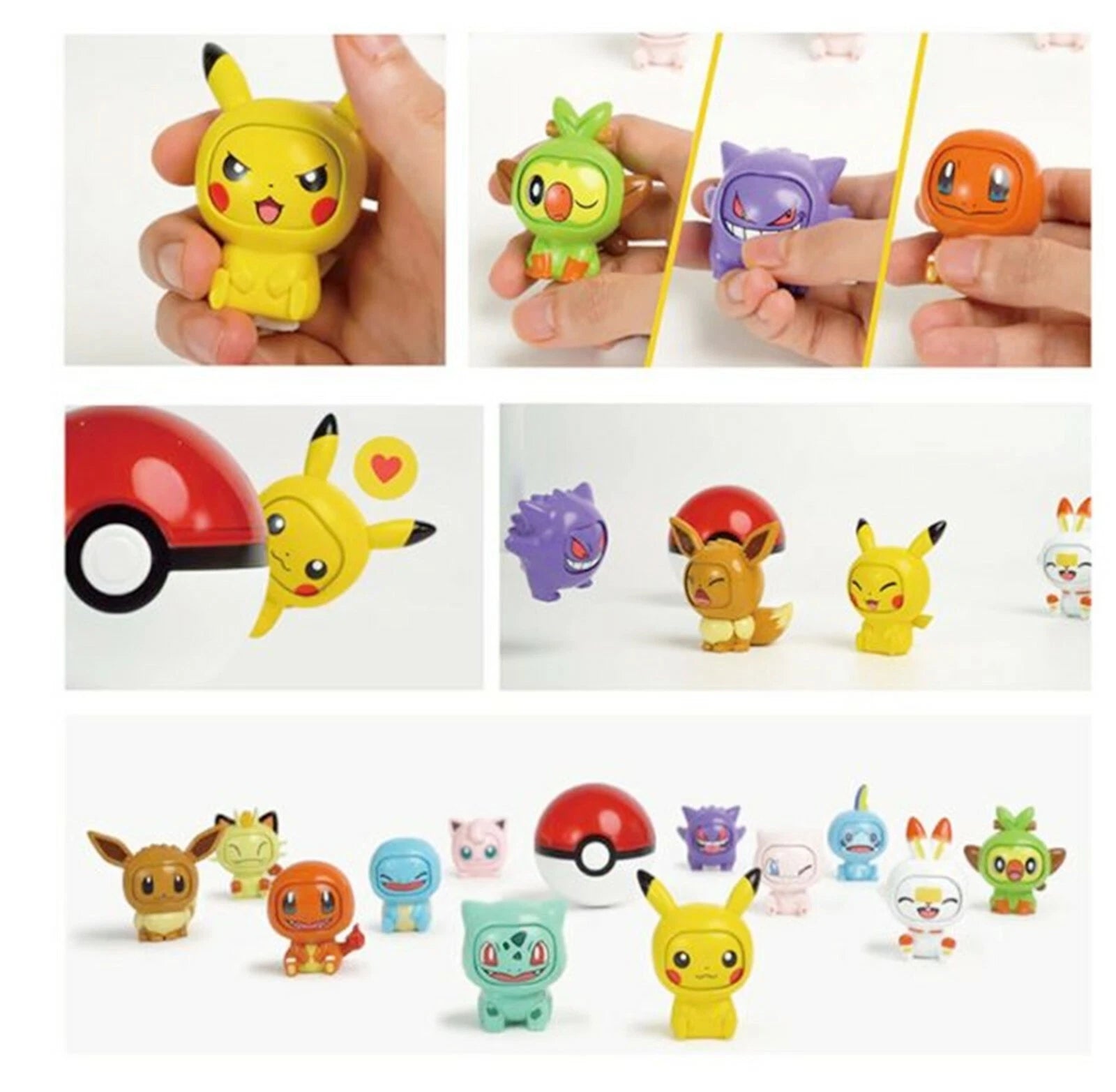 Pokemon - Face Changing Figures: Pikachu Box - PokéBox Australia