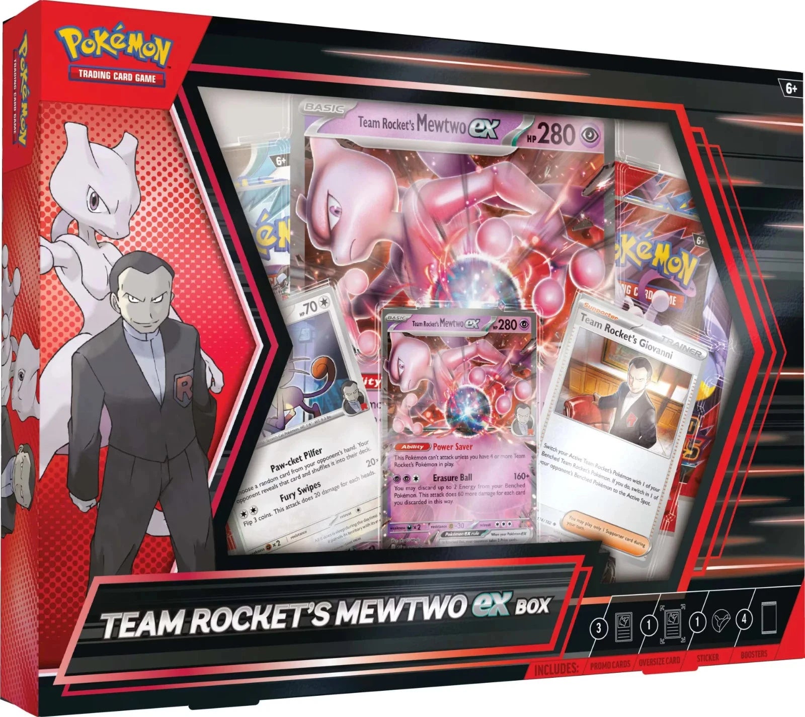 Pokémon TCG: Team Rocket's Mewtwo ex Collection Box