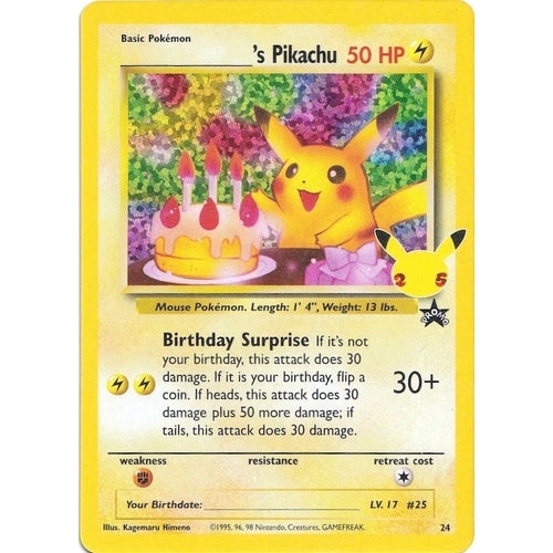 ______'s Pikachu (24/53) (Celebrations: Classic Collection) - PokéBox Australia