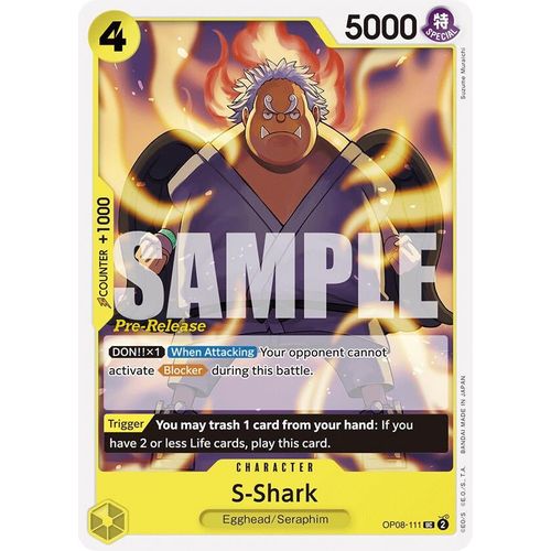S - Shark (OP08 - 111) [Two Legends Pre - Release Cards] - PokéBox Australia