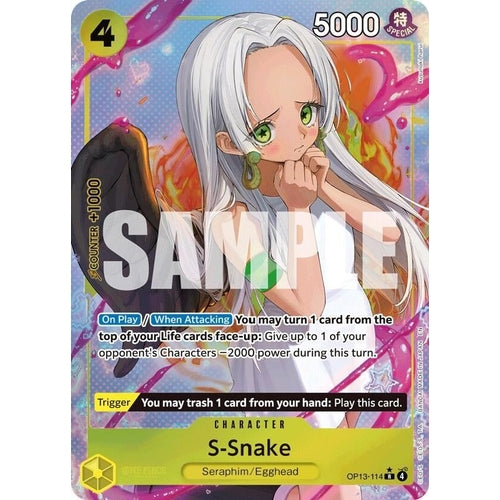 S - Snake (Alternate Art) (OP13 - 114) (Carrying On His Will) - PokéBox Australia