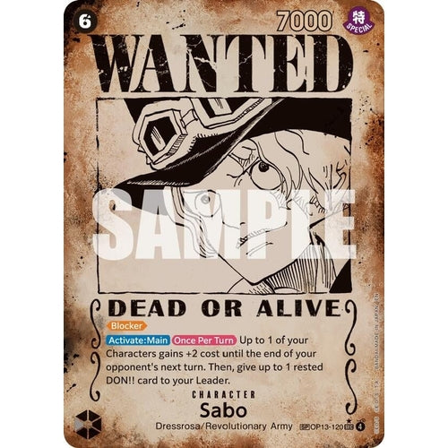 Sabo (120) (Wanted Poster) (OP13 - 120) (Carrying On His Will) - PokéBox Australia