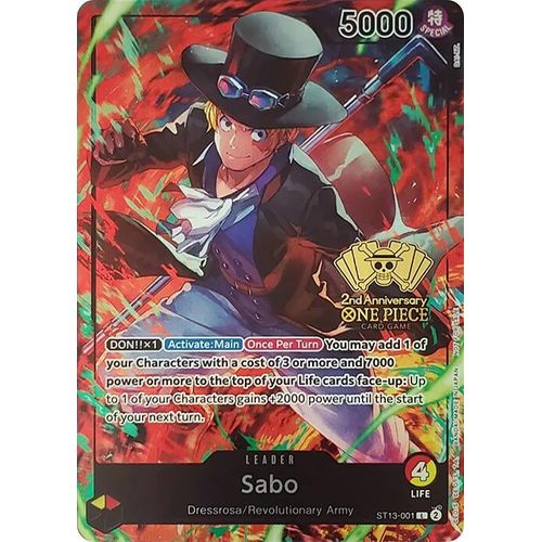 Sabo (2nd Anniversary Tournament) (ST13 - 001) [One Piece Promotion Cards] - PokéBox Australia