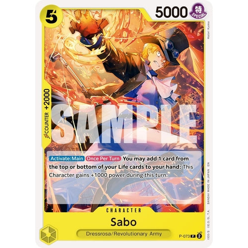 Sabo - P - 073 (Pirate Foil) (P - 073) (Premium Booster - The Best - Vol. 2) - PokéBox Australia