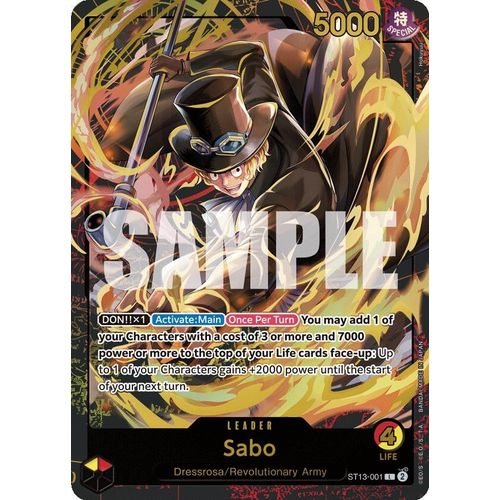Sabo (Premium Card Collection - Leader Collection - ) (ST13 - 001) [One Piece Promotion Cards] - PokéBox Australia