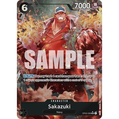 Sakazuki (Alternate Art) (OP02 - 099) [Premium Booster - The Best - ] - PokéBox Australia