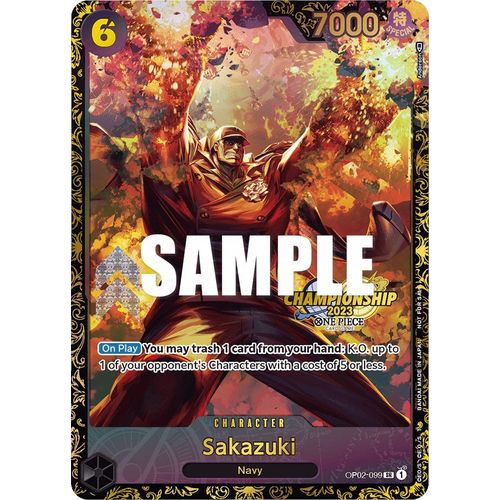 Sakazuki (Championship 2023) (OP02 - 099) [One Piece Promotion Cards] - PokéBox Australia