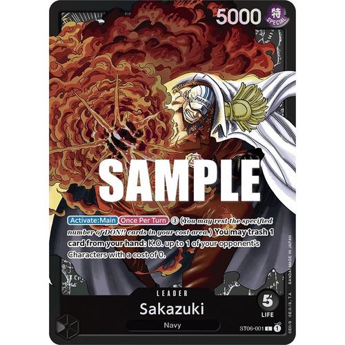 Sakazuki (ST06 - 001) [Starter Deck 6: Absolute Justice] - PokéBox Australia
