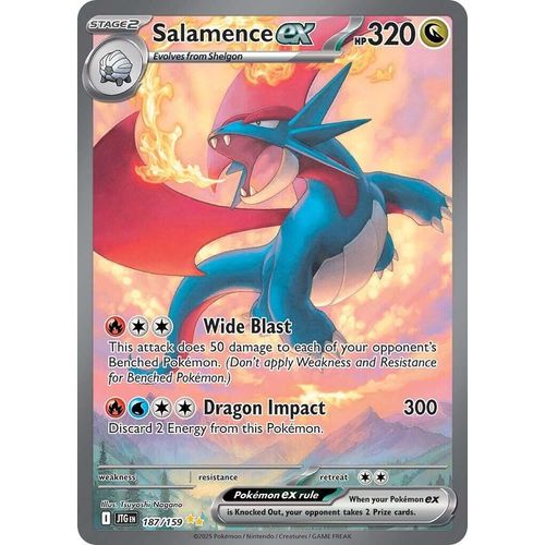 Salamence ex (187/159) (SV09: Journey Together) - PokéBox Australia