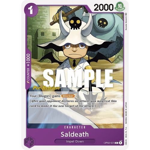 Saldeath (OP02 - 074) [Paramount War Pre - Release Cards] - PokéBox Australia