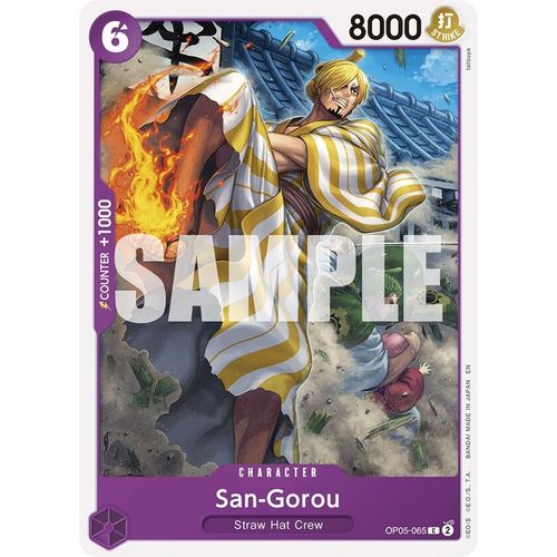 San - Gorou (Reprint) (OP05 - 065) [Starter Deck 26: PURPLE/BLACK Monkey.D.Luffy] - PokéBox Australia