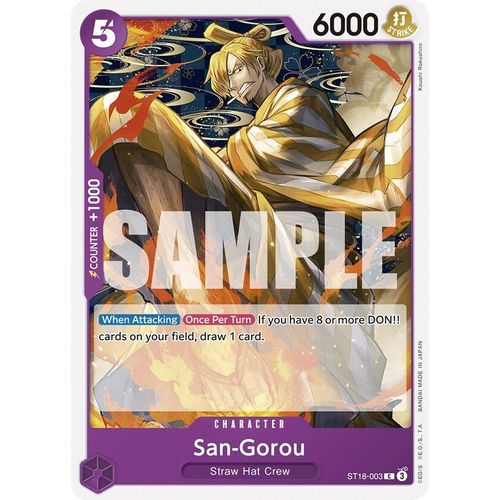 San - Gorou (ST18 - 003) [Starter Deck 18: PURPLE Monkey.D.Luffy] - PokéBox Australia