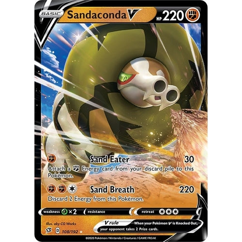 Sandaconda V (108/192) (SWSH02: Rebel Clash) - PokéBox Australia