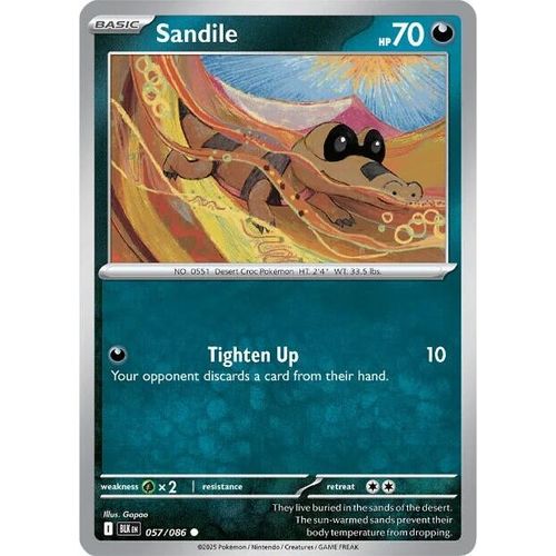 Sandile (057/086) (SV: Black Bolt) - PokéBox Australia