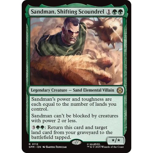 Sandman, Shifting Scoundrel (112) (Marvel's Spider - Man) - PokéBox Australia