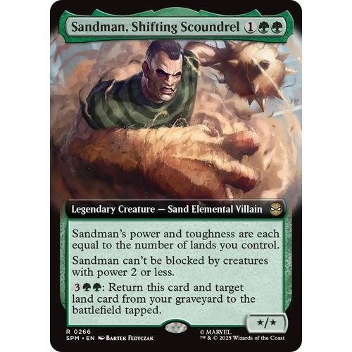 Sandman, Shifting Scoundrel (Extended Art) (266) (Marvel's Spider - Man) - PokéBox Australia