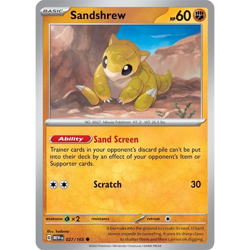 Sandshrew (027/165) [SV: Scarlet & Violet 151] - PokéBox Australia