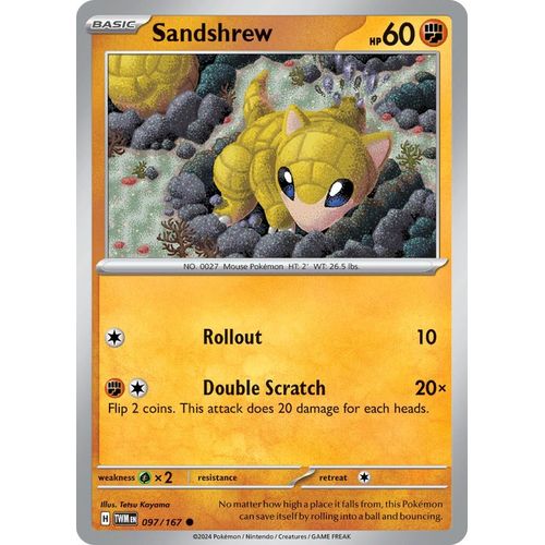 Sandshrew (097/167) [SV06: Twilight Masquerade] - PokéBox Australia
