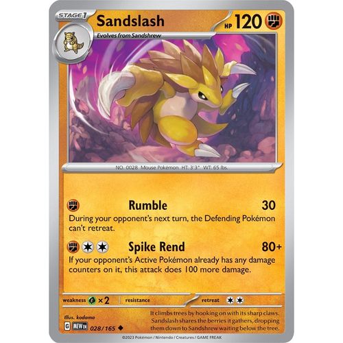 Sandslash (028/165) [SV: Scarlet & Violet 151] - PokéBox Australia