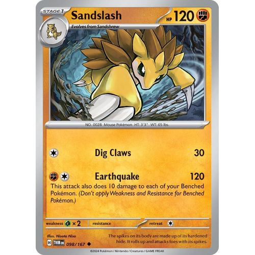 Sandslash (098/167) [SV06: Twilight Masquerade] - PokéBox Australia