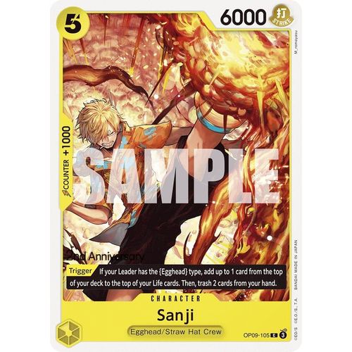 Sanji (105) (OP09 - 105) [Emperors in the New World: 2nd Anniversary Tournament Cards] - PokéBox Australia