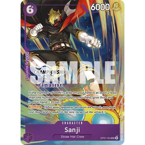 Sanji (Championship 2024 Finalist Card Set) (OP07 - 064) [One Piece Promotion Cards] - PokéBox Australia