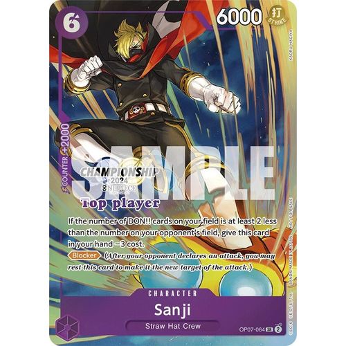 Sanji (Championship 2024 Top Player Pack) (OP07 - 064) [One Piece Promotion Cards] - PokéBox Australia