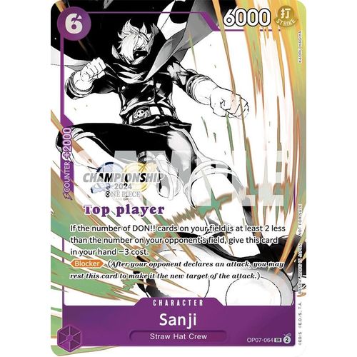 Sanji (Championship 2024 Top Player Pack Vol. 2) (OP07 - 064) [One Piece Promotion Cards] - PokéBox Australia