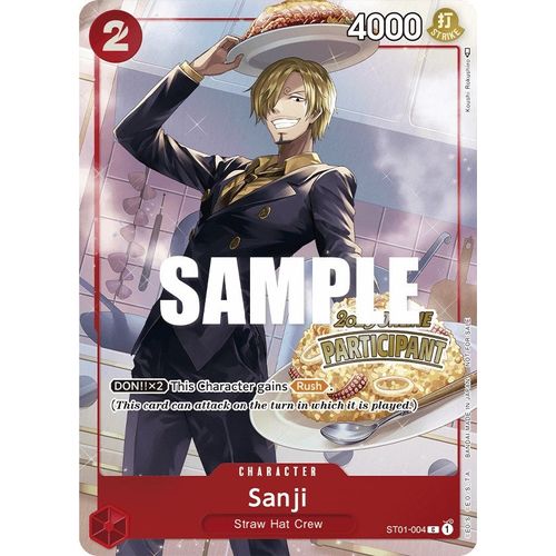 Sanji (Online Regional 2023) [Participant] (ST01 - 004) [One Piece Promotion Cards] - PokéBox Australia