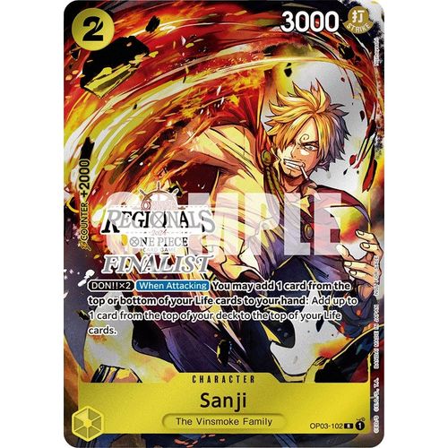 Sanji (Online Regional 2024) [Finalist] (OP03 - 102) [One Piece Promotion Cards] - PokéBox Australia