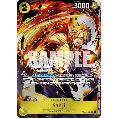 Sanji (Online Regional 2024) [Participant] (OP03 - 102) [One Piece Promotion Cards] - PokéBox Australia